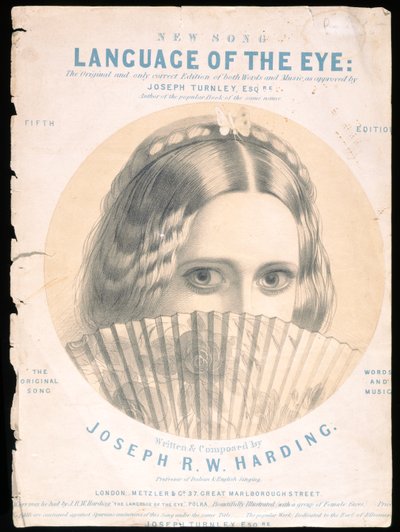Voorblad van de Partituur van De Taal van het Oog, Gecomponeerd door Joseph R. W. Harding door English School
