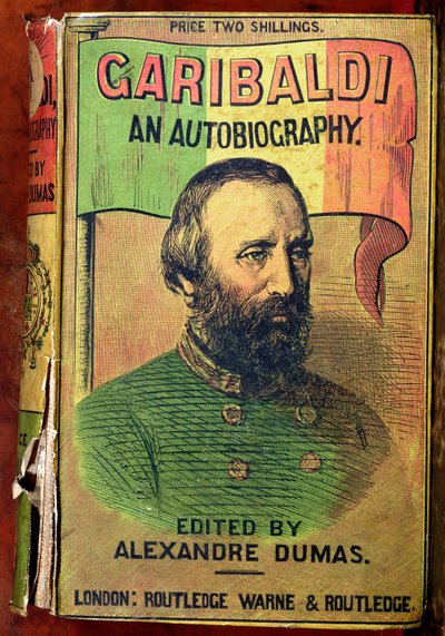 Voorkant van Garibaldi: Een Autobiografie, bewerkt door Alexander Dumas (1802-70) 1860 door English School