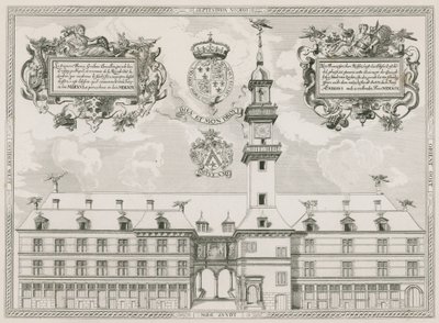Vooraanzicht van de Royal Exchange, Londen door English School