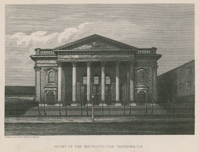 Voorkant van de Metropolitan Tabernacle door English School