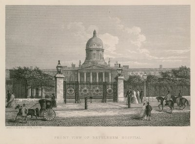 Vooraanzicht van Bethlehem Hospital door English School