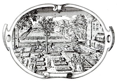 Frontispice, uit The Herball, door John Gerard (1545-1607), gepubliceerd 1597 door English School