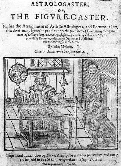 Frontispice van Astrologaster, of de Figuur-Caster door John Melton, gepubliceerd in 1620 door English School
