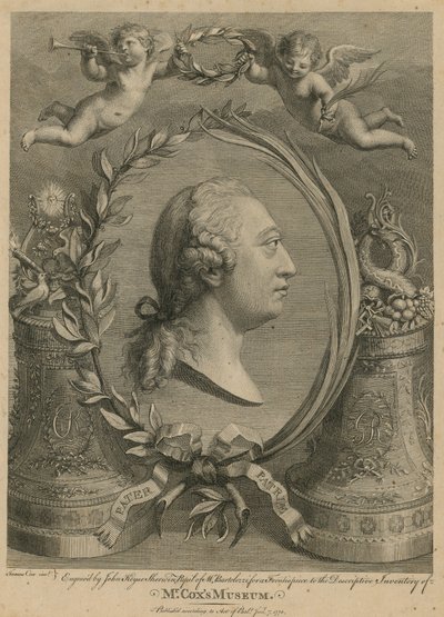 Frontispice bij de Beschrijvende Inventaris van Mr Coxs Museum door English School