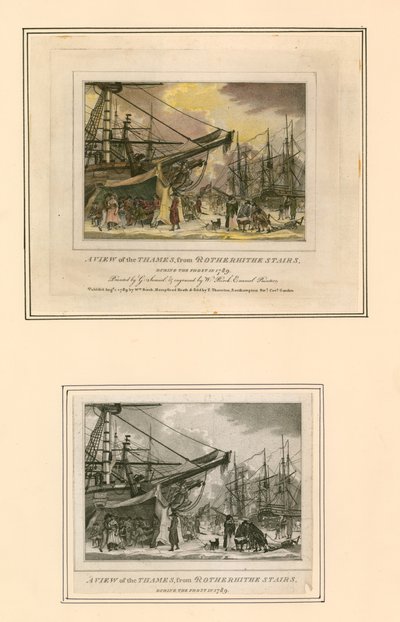 Frost Fair van 1789 door English School