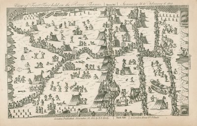 Frost Fair van 1814 door English School