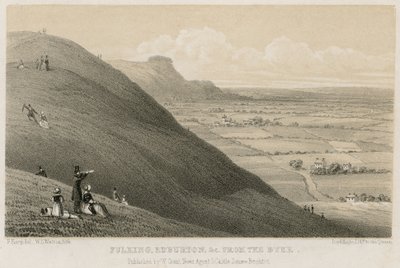Fulking, Edburton, etc vanaf de Dyke door English School