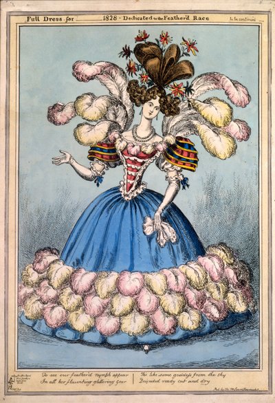 Volledige Kleding voor _ 1828 - Gewijd aan het Gevederde Ras, 1828 door English School