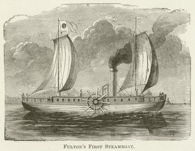 Fultons eerste stoomboot door English School