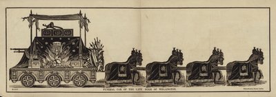 Begrafeniswagen van wijlen de Hertog van Wellington door English School