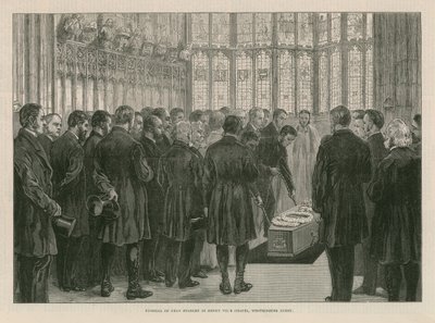 Begrafenis van Dean Stanley in de Kapel van Hendrik VII door English School