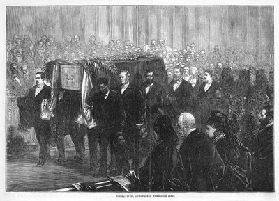 Begrafenis van Dr. Livingstone in Westminster Abbey door English School