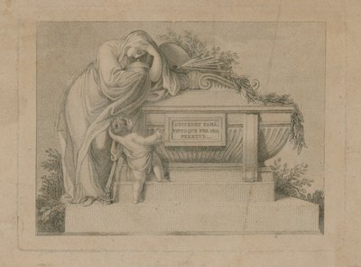 Begrafenisticket voor Sir Joshua Reynolds, 3 maart 1792 door English School