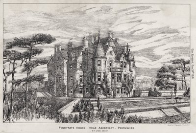 Fyndynate Huis, nabij Aberfeldy, Perthshire door English School