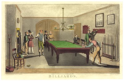 Biljartspel, 1827 door English School