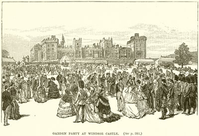 Tuinfeest bij Windsor Castle door English School