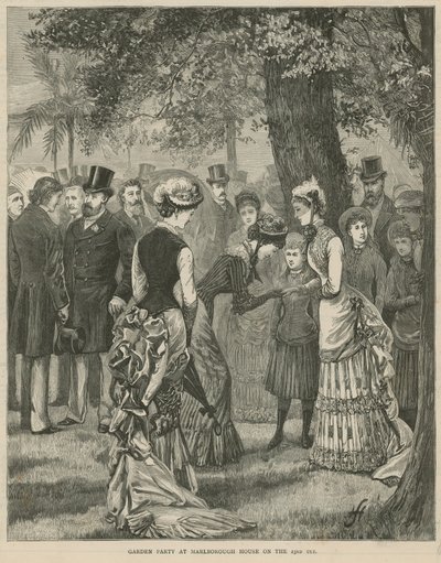 Tuinfeest in Marlborough House op 23 juli 1883 door English School