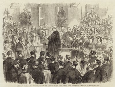 Garibaldi in Engeland door English School