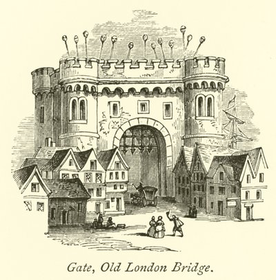 Poort, Oude London Brug door English School
