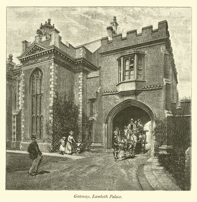 Poort, Lambeth Palace door English School