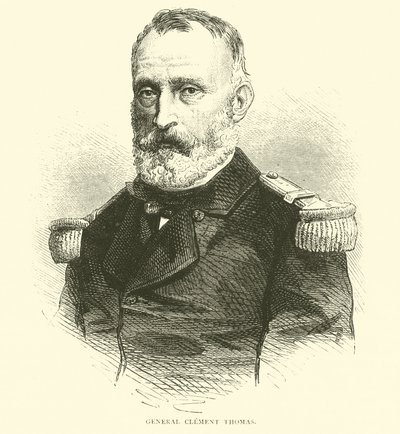 Generaal Clement Thomas, maart 1871 door English School