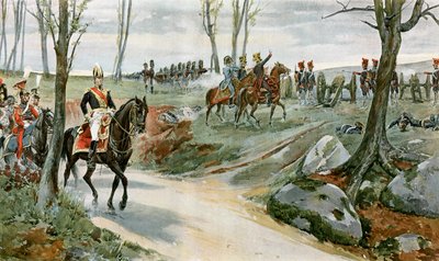 Generaal Drouot en de Garde Artillerie bij Hanau door English School
