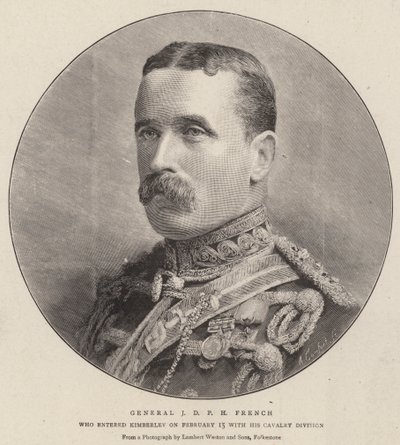 Generaal J D P H French (gravure) door English School