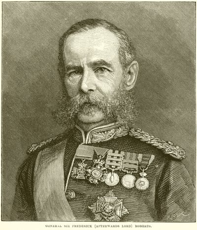 Generaal Sir Frederick (Later Lord) Roberts door English School
