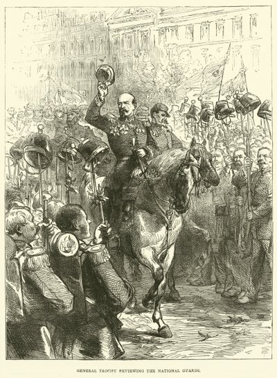 Generaal Trochu inspecteert de Nationale Garde, september 1870 door English School