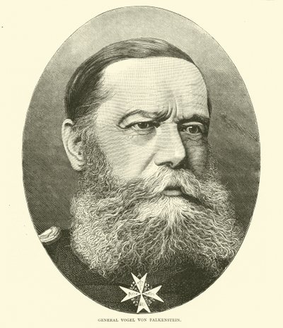 Generaal Vogel Von Falkenstein, september 1870 door English School