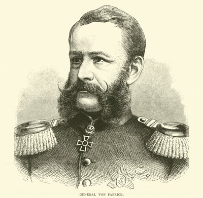 Generaal Von Fabrice, oktober 1870 door English School