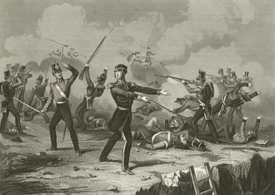 Generaal Windham in de Redan, 8 september 1855 door English School