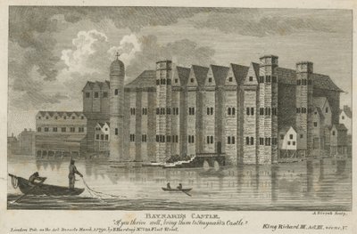 Algemeen beeld van Baynards Castle door English School