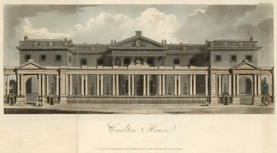 Algemeen uitzicht op Carlton House door English School