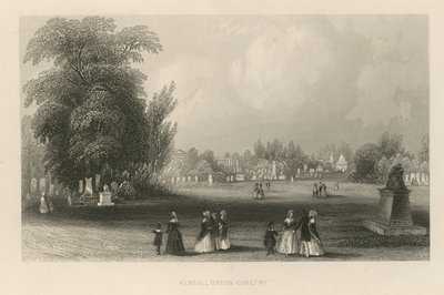 Algemeen overzicht van Kensal Green Cemetery door English School
