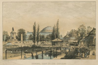 Algemeen overzicht van de Horticultural Gardens door English School
