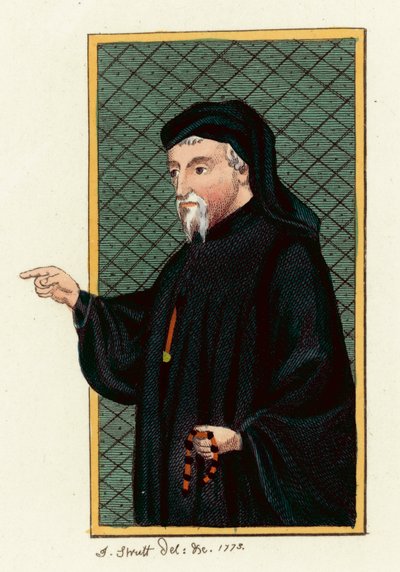 Geoffrey Chaucer door English School