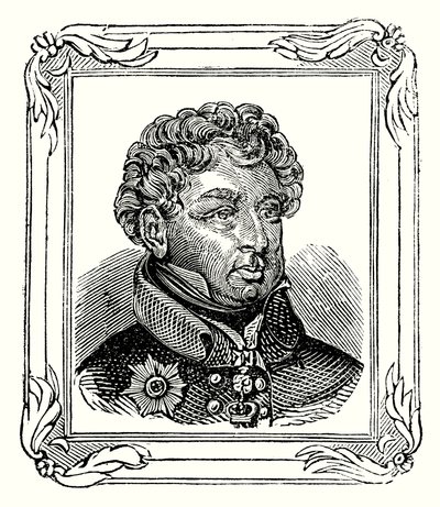 George Augustus Frederick IV, zoon van George III, geboren op 12 augustus 1762; uitgeroepen op 31 januari 1820; en gekroond op 19 juli 1821 door English School