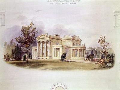 Villa van George B. Greenough in Regents Park, Londen door English School