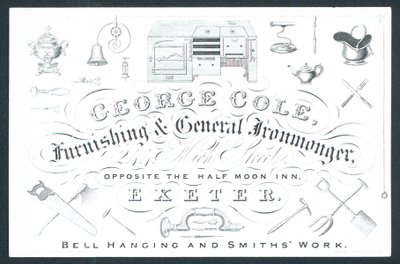 George Cole, leverancier van huishoudelijke en algemene ijzerwaren door English School