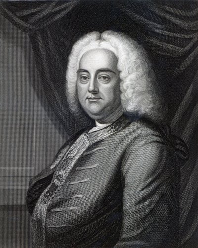 George Frederic Handel, gegraveerd door Thomson door English School