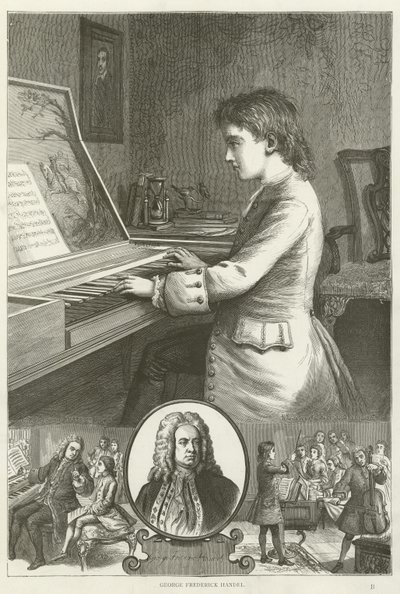 George Frederick Handel door English School