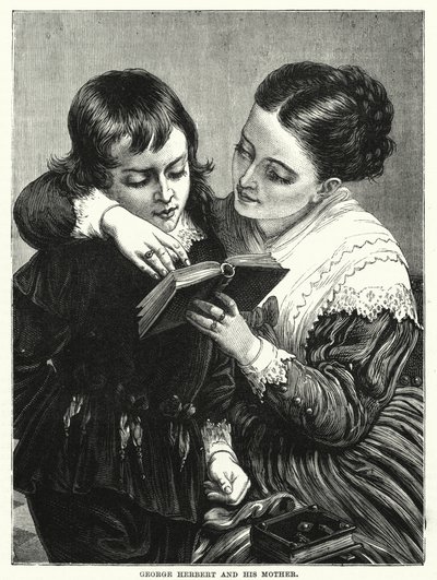 George Herbert en zijn Moeder door English School