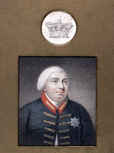 George III (1738-1820) in Windsor Uniform, ca. 1790 door English School