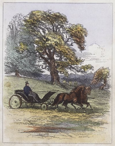 George IV, rijdend in Windsor Park door English School
