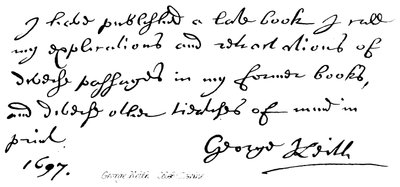 George Keith (Beroemd Geestelijke) door English School