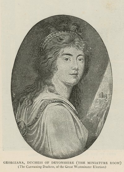 Georgiana, hertogin van Devonshire door English School