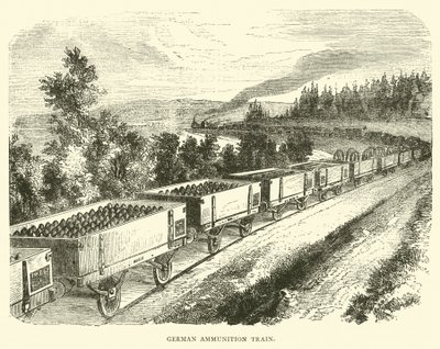 Duitse munitietrein, september 1870 door English School