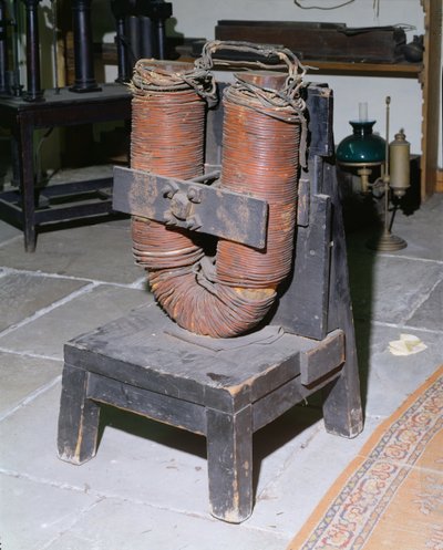Grote elektromagneet van Michael Faraday, ca. 1850 door English School