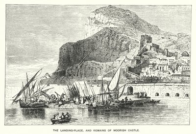 Gibraltar: De Landingsplaats en Overblijfselen van het Moorse Kasteel door English School
